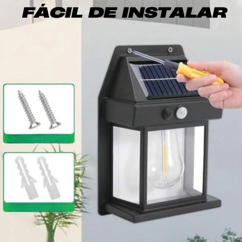 SOLARLUZ™ - 2 LÁMPARAS CON PANEL SOLAR PARA EXTERIORES 💡