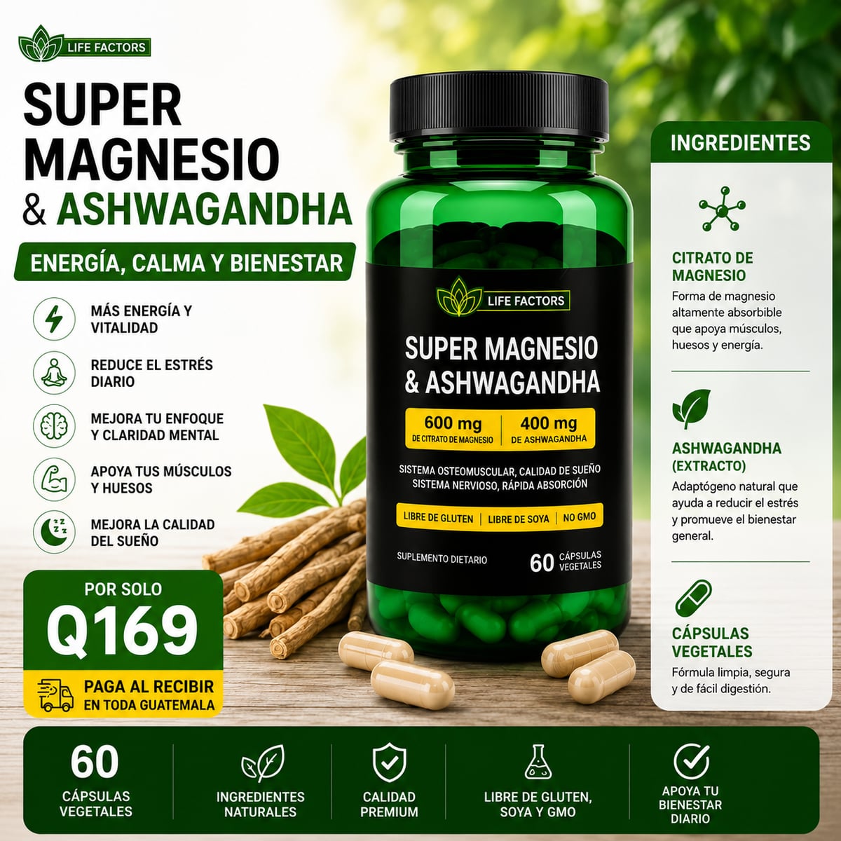 Super Magnesio+Ashwagandha 60caps