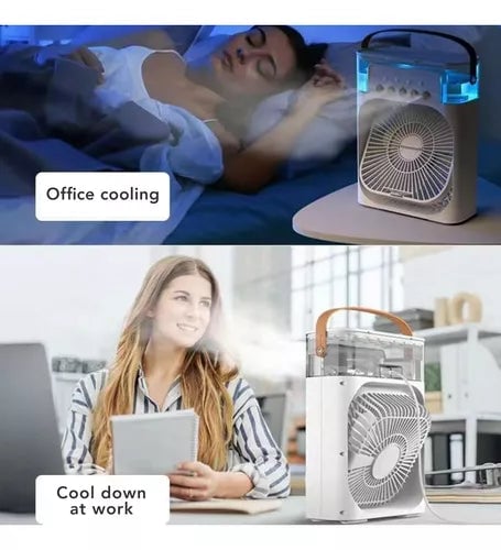 AIR COOLER©3 en 1 | Ventilador Portátil Con Humidificador