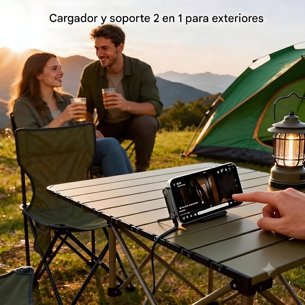Cable de carga súper rápida con soporte de carga plegable TIPO-C para IPhone y Android //ENVIO GRATIS🔥