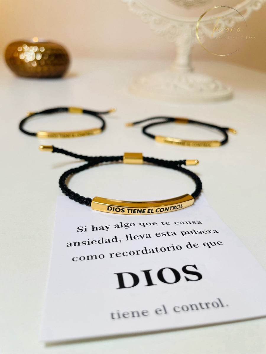 Pulsera de Fé y Esperanza: Dios tiene el Control ❤️