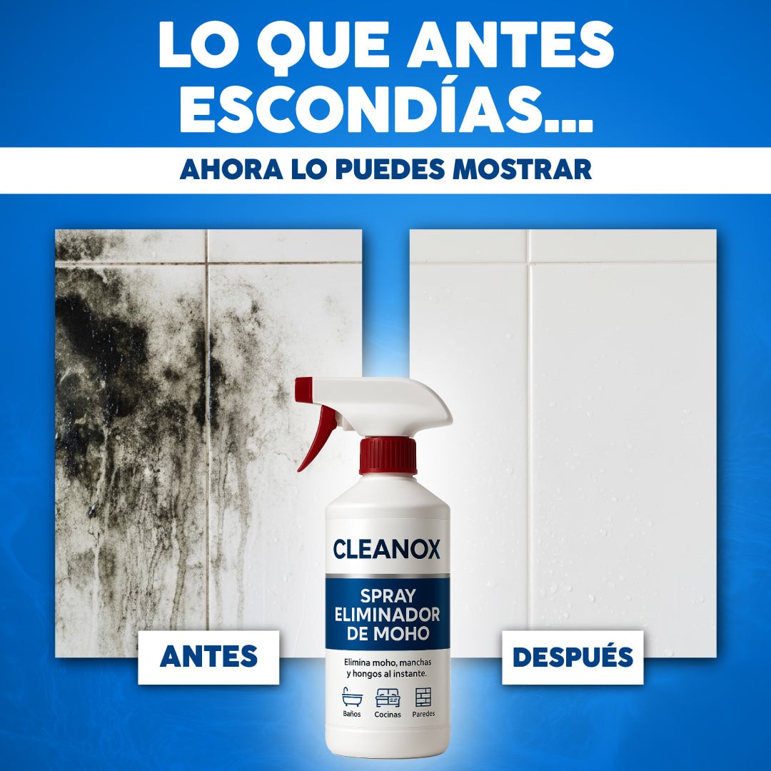Spray removedor de moho y hongos - Cleanox™ + ENVIO GRATIS 🇬🇹