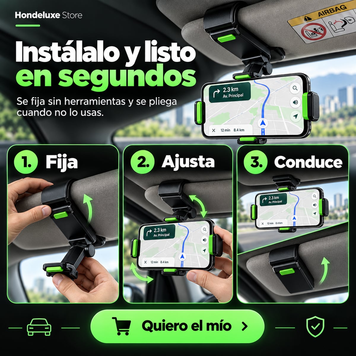 (40% DESCUENTO) 🚗 Soporte 360° para Celular