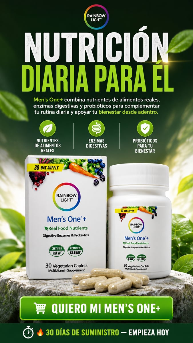 NUTRICIÓN COMPLETA PARA ÉL- Rainbow Light Mens Multivitamin One