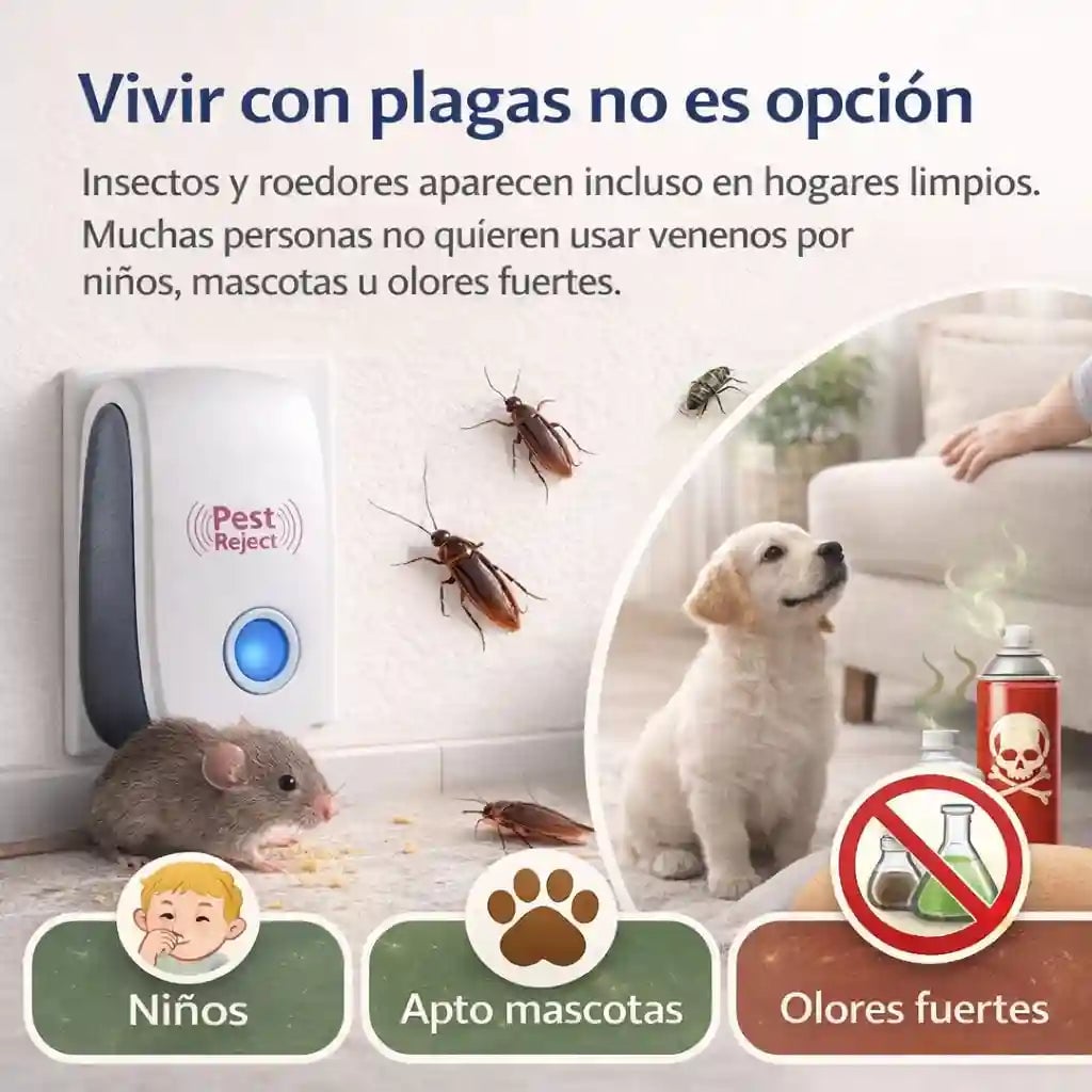 Repelente Ultrasónico/ Hogar seguro - 2X1 Envio Gratis