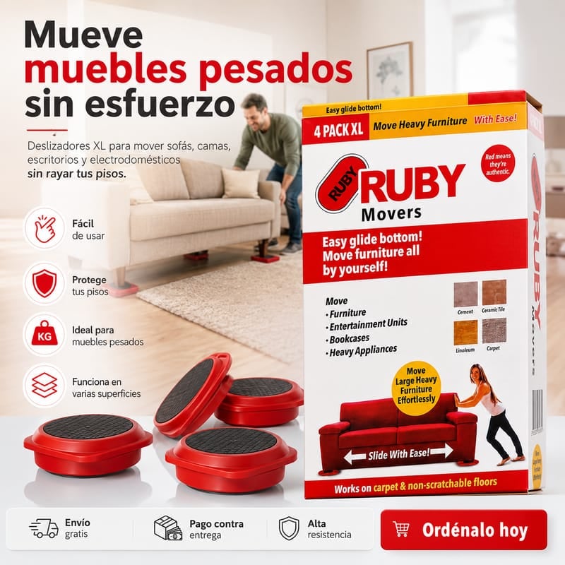 APROVECHA ESTA OFERTA - Deslizadores de Muebles + ENVIO GRATIS 🚚