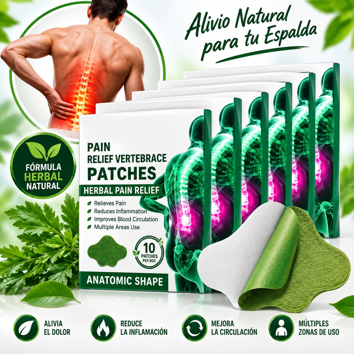 ÚLTIMAS UNIDADES 🔥-PARCHES PARA ALIVIO DEL DOLOR 10 UNIDADES-ENVIO GRATIS 🚚