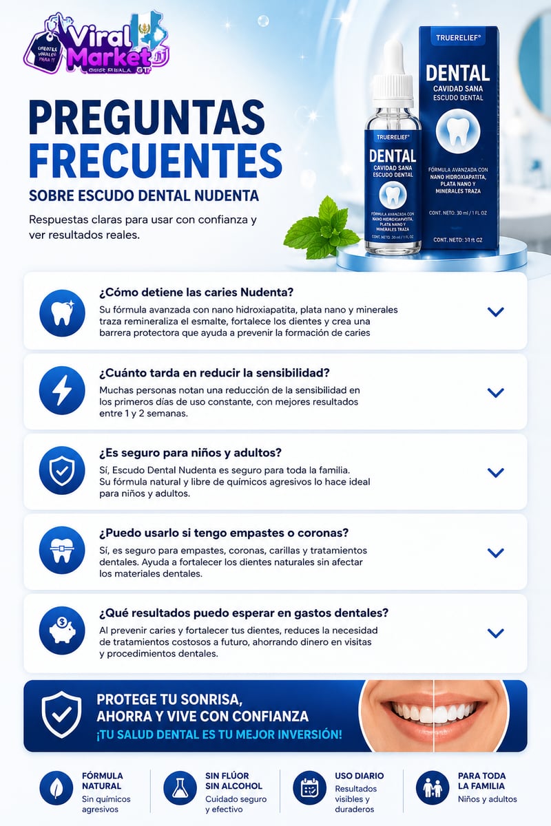 🦷Reparación Dental Elimina Caries, Placa y Sarro - 🛡️ Escudo Natural restaurador Para Esmalte Avanzado 🦷¡Dile adiós a las caries de forma natural y efectiva!🦷