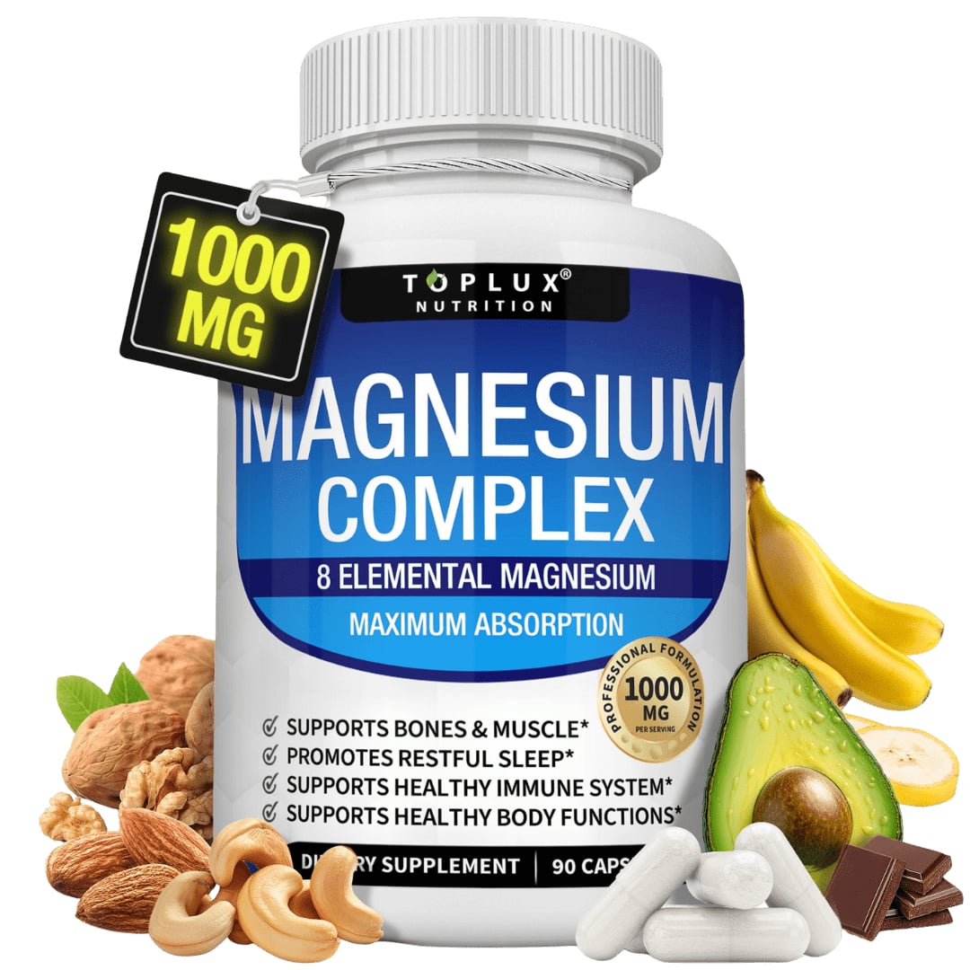 Magnesium Complex 🍃 TopLux™ IMPORTADO 🇺🇸 (ORIGINAL) + ENVIO GRATIS 🎁