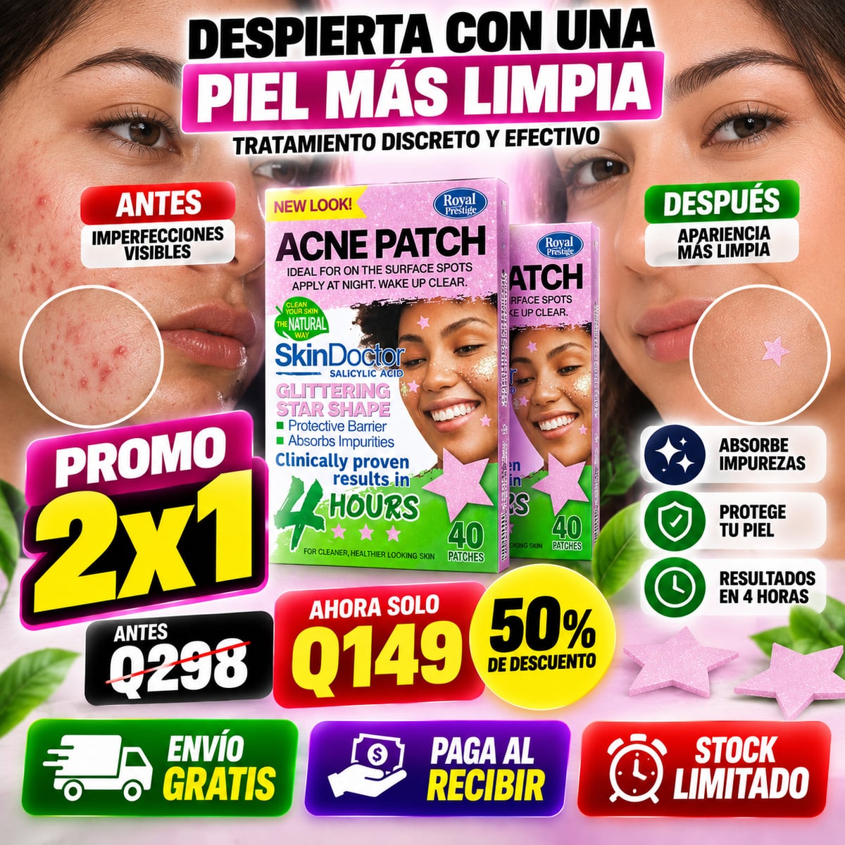 ⭐💗 ¡ADIÓS A LOS GRANITOS CON SKINDOCTOR!/ ENVIO GRATIS