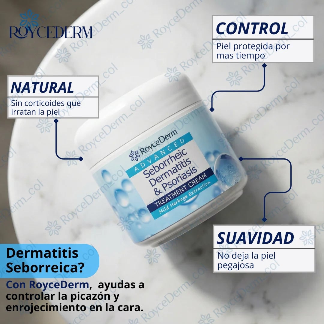 ROYCEDERM – Cuidado para Dermatitis, Psoriasis y Piel Seborreica