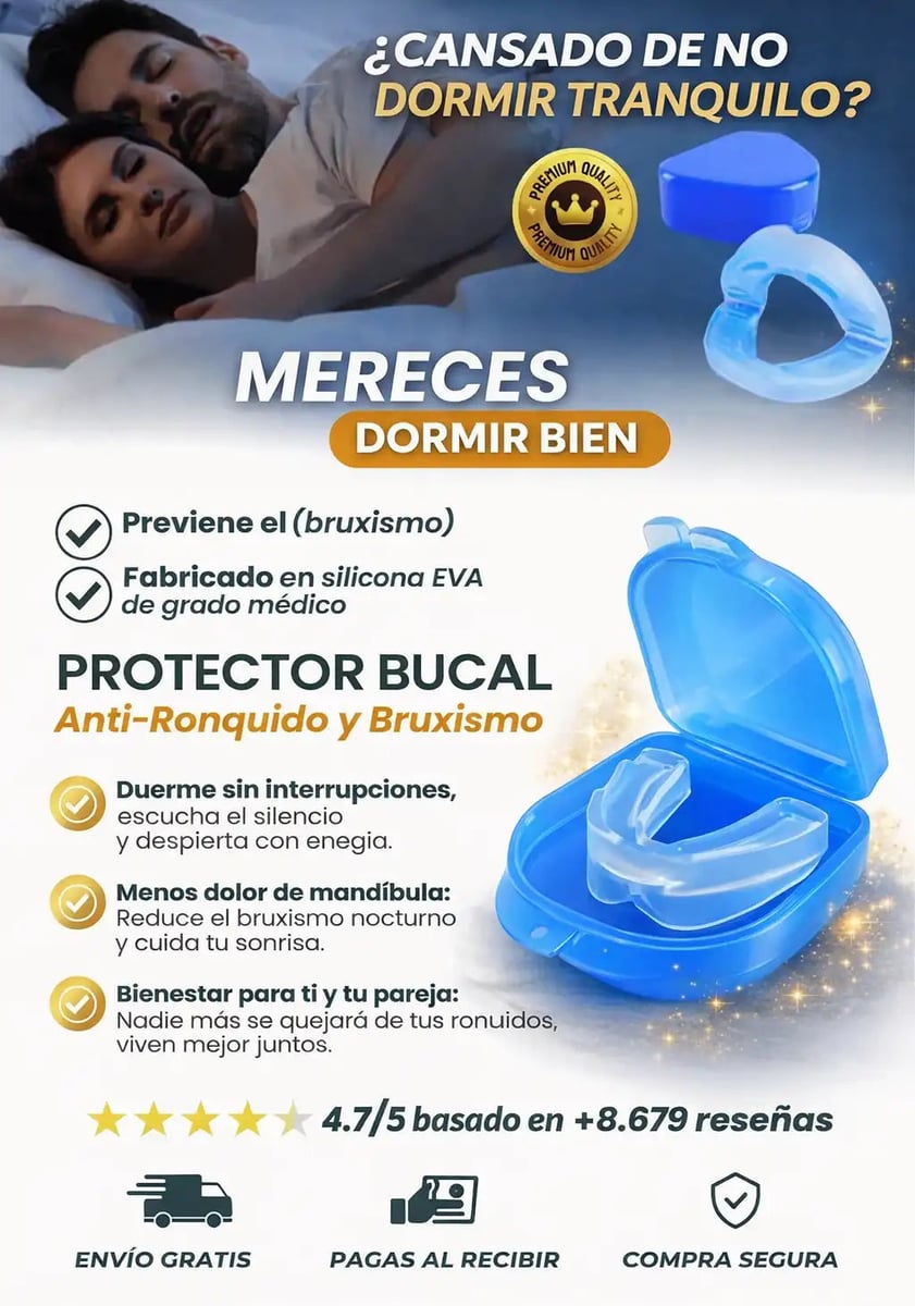 Protector Bucal Antironquidos - Antibruxismo
