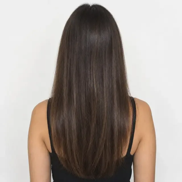 Después: cabello nutrido y brillante