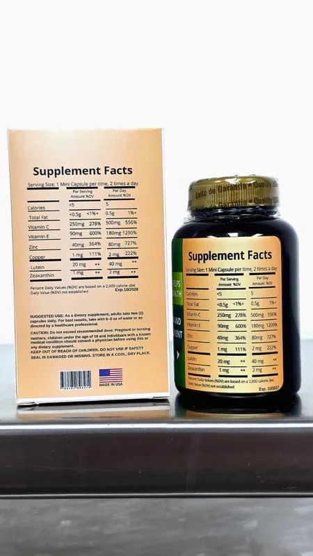 Tabla Supplement Facts de Zooone