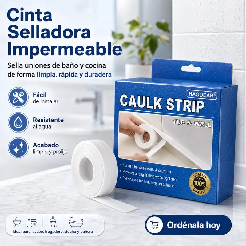Cinta Selladora Impermeable Caulk Strip