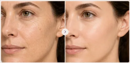 Comparativa de la apariencia de la piel del rostro